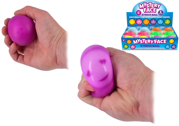 Mystery Face Ball - Assorted Colours Squeezy Toy TY1819